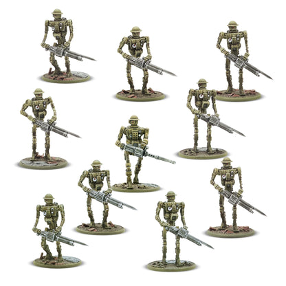 Warlord Games Mk I Automated Infantry – 10 figurek automatycznej piechoty brytyjskiej z karabinami i bagnetami 28mm Konflikt '47