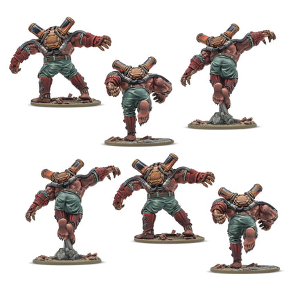 Ursus Infantry Squad – 6 pomalowanych figurek 28mm sowieckiej piechoty Ursus, widok z przodu i tyłu, Konflikt '47, Warlord Games 452010801

