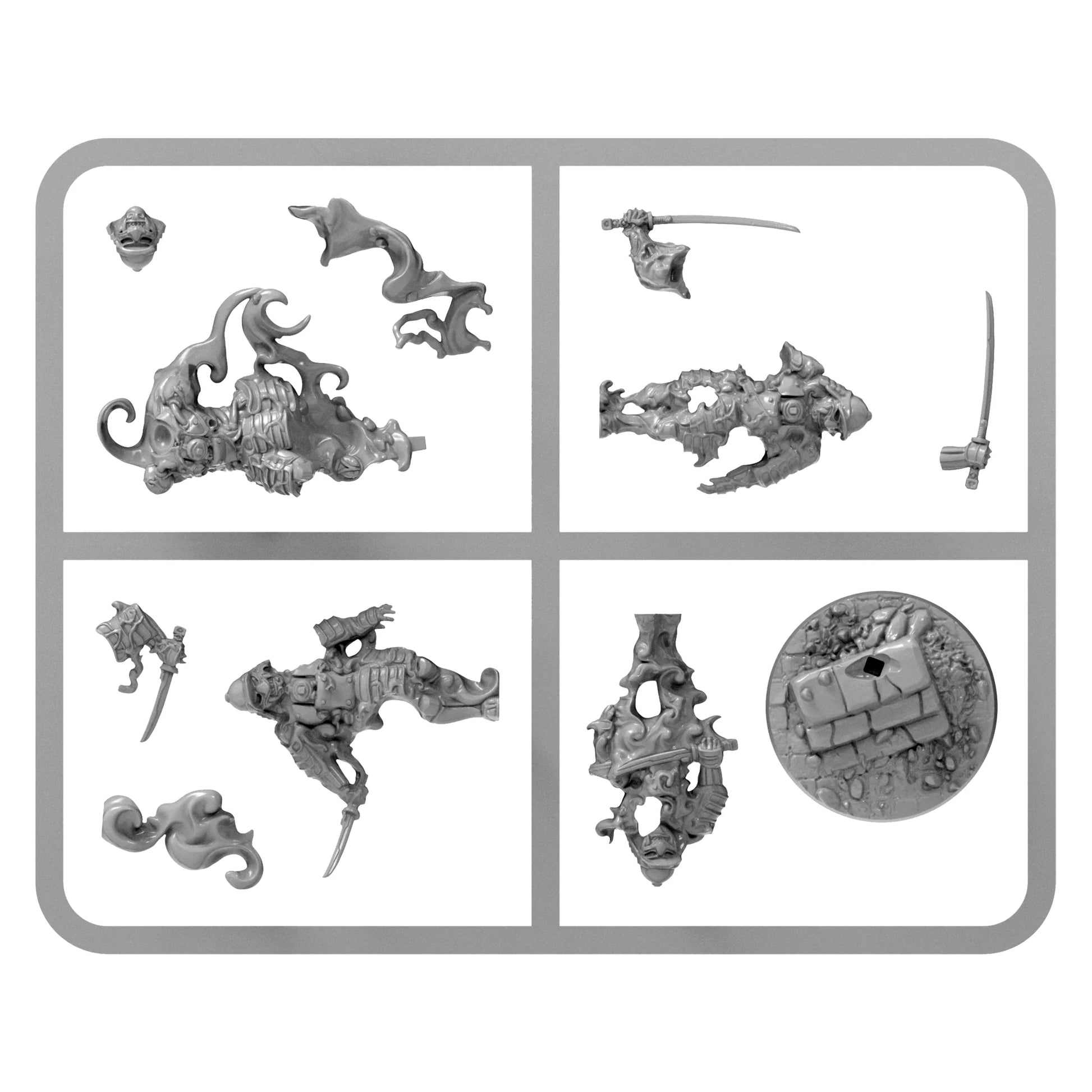 Warlord Games Konflikt '47 Ghost Infiltration Platoon – arkusz kalkomanii wodnych 28mm 4160500001: Empire of Japan infantry decal sheet – japońskie znaki kanji (białe, czerwone, czarne), wschód słońca (białe i czerwone), czerwone okręgi, Warlord Games 2025 K47
