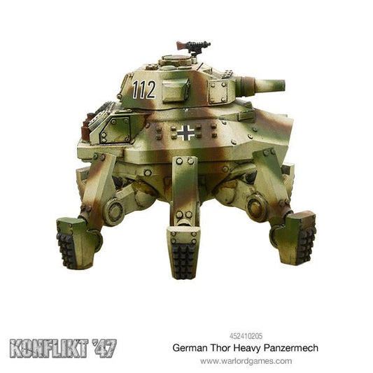 German Thor Heavy Panzermech – pudełko zestawu Konflikt '47 | Warlord Games | 452410205
