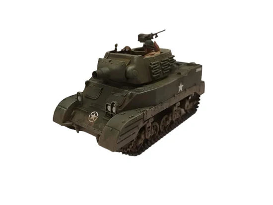 M8 Scott 75mm HMC – pomalowany model 28mm widok z przodu, oznaczenia US Army gwiazda, 280024