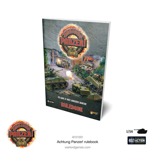 Achtung Panzer Rulebook - 108 stron - twarda oprawa - skala 1/56 - Warlord Games