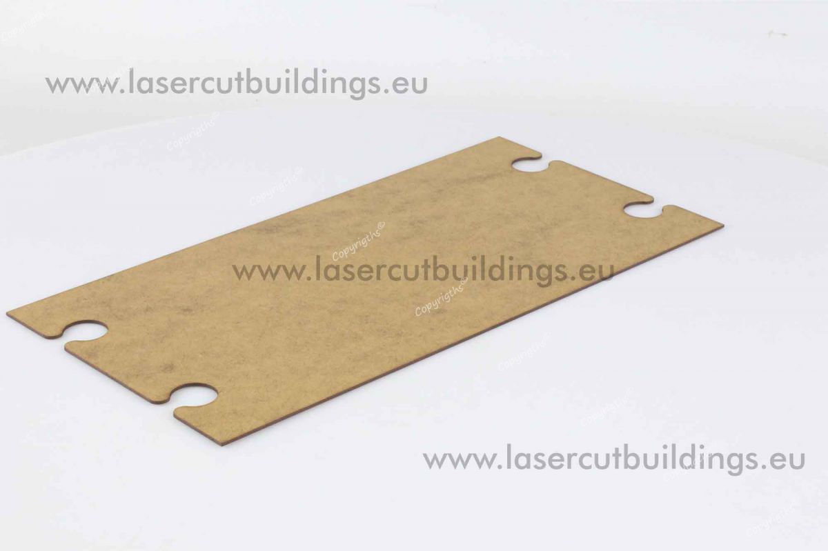 Zestaw Dróg i Chodników LBH0321 28mm HDF - płytka drogi 15cm widok izometryczny Laser Cut Buildings

