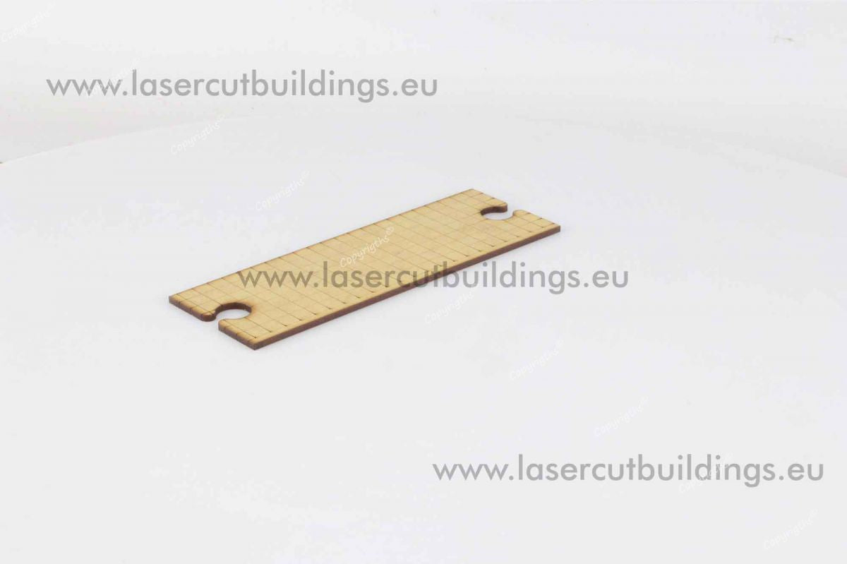 Zestaw Dróg i Chodników LBH0321 28mm HDF - płytka chodnika 6cm widok izometryczny Laser Cut Buildings

