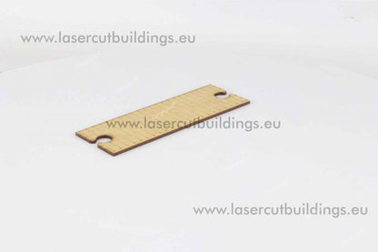 Zestaw Dróg i Chodników LBH0321 28mm HDF - płytka chodnika 6cm widok izometryczny Laser Cut Buildings
