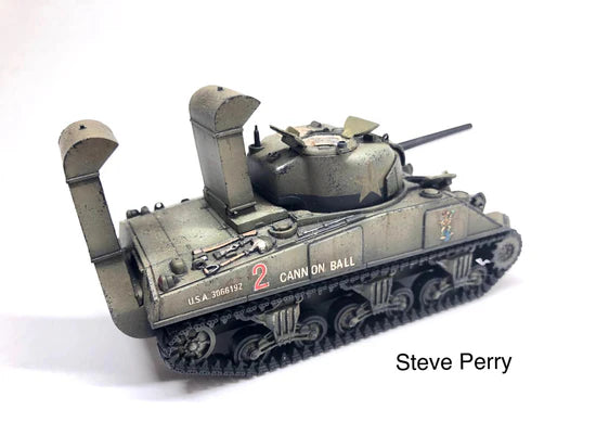 Rubicon Models 280060 – M4 Sherman „Cannon Ball 2", widok z tyłu, zestaw do brodzenia, skala 1:56