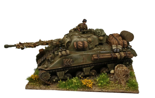 Rubicon Models M4A4 Sherman Firefly VC – widok z góry pomalowany model 28mm