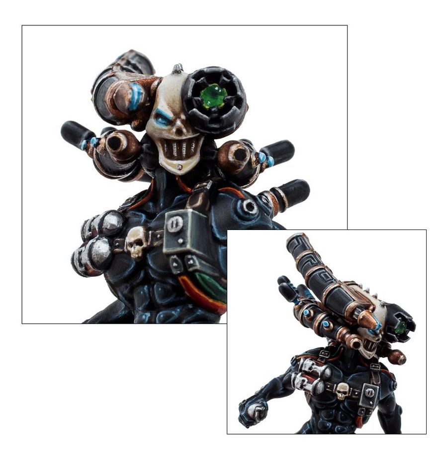 Culexus Assassin – figurka Warhammer 40,000, widok z tyłu
