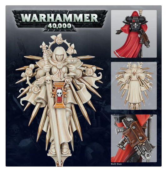 Imagifier Adepta Sororitas Warhammer 40K – detale sztandaru ze świętą i ekwipunku, 52-15