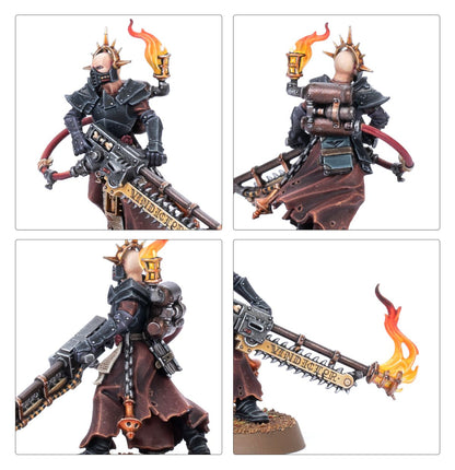 Ministorum Priest with Vindictor Adepta Sororitas Warhammer 40K – detale vindictor i ekwipunku, 52-51