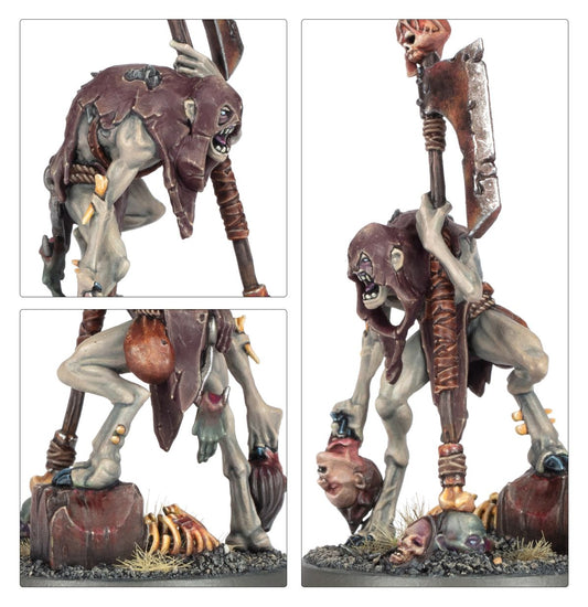 Royal Decapitator Flesh-eater Courts Warhammer AoS – detale twarzy i topora, 91-69