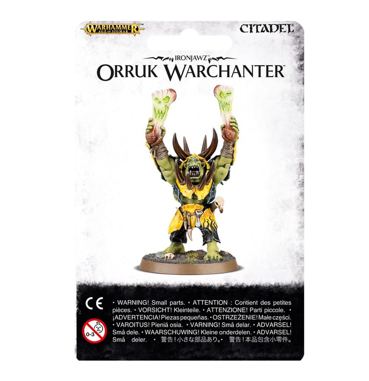 Orruk Warchanter Ironjawz Warhammer AoS – pudełko front Citadel, 93-13