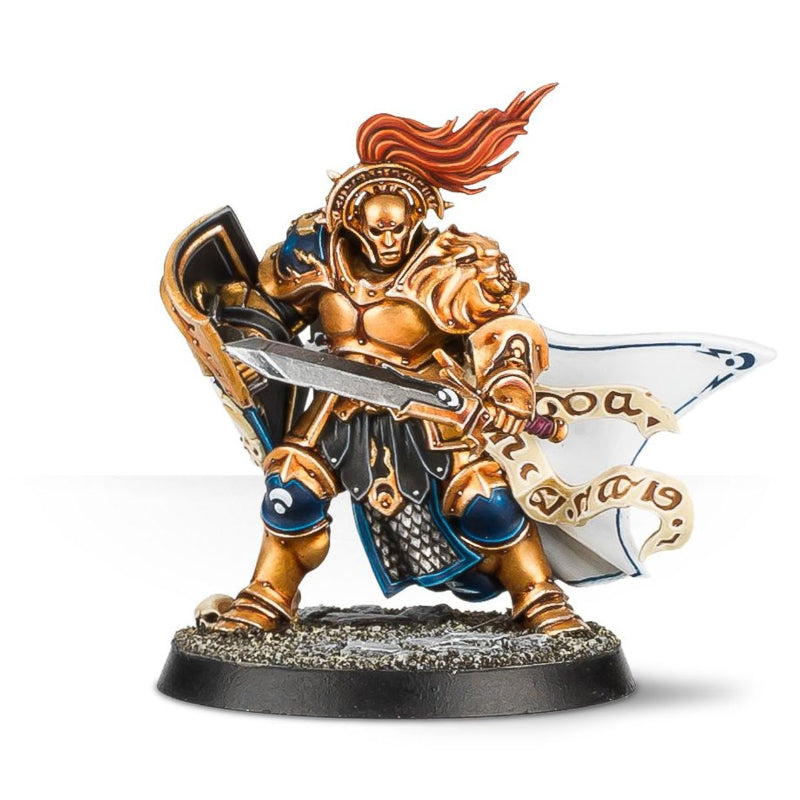 Knight-Questor Stormcast Eternals Warhammer AoS – figurka pomalowana widok z przodu, 5011921080205