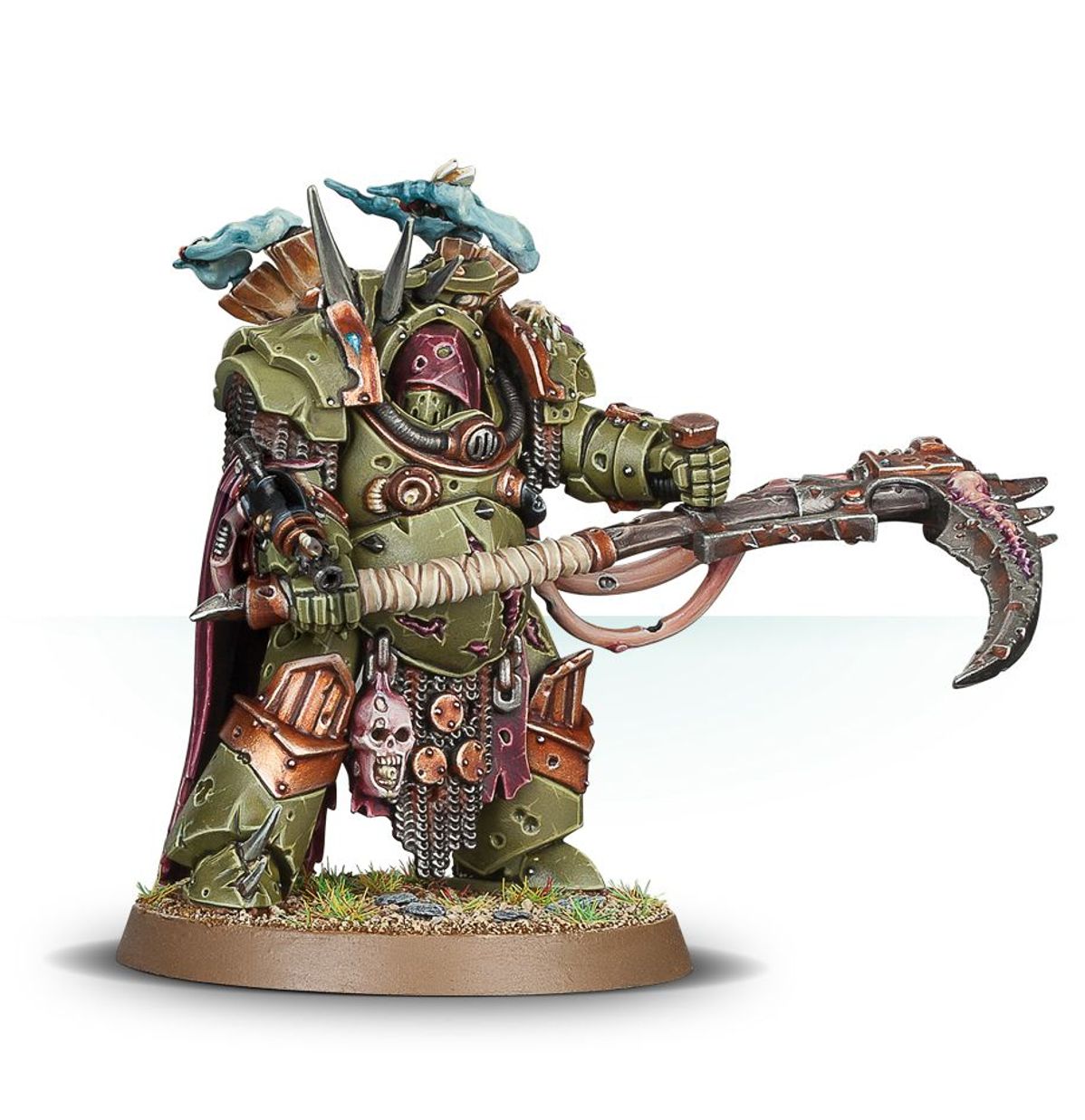 Deathshroud Terminator Death Guard - detale pancerza Cataphractii i manreaper - Warhammer 40,000