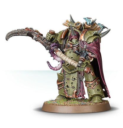 Deathshroud Terminator Death Guard - champion z dzwonem Nurgla i manreaperem - Warhammer 40,000