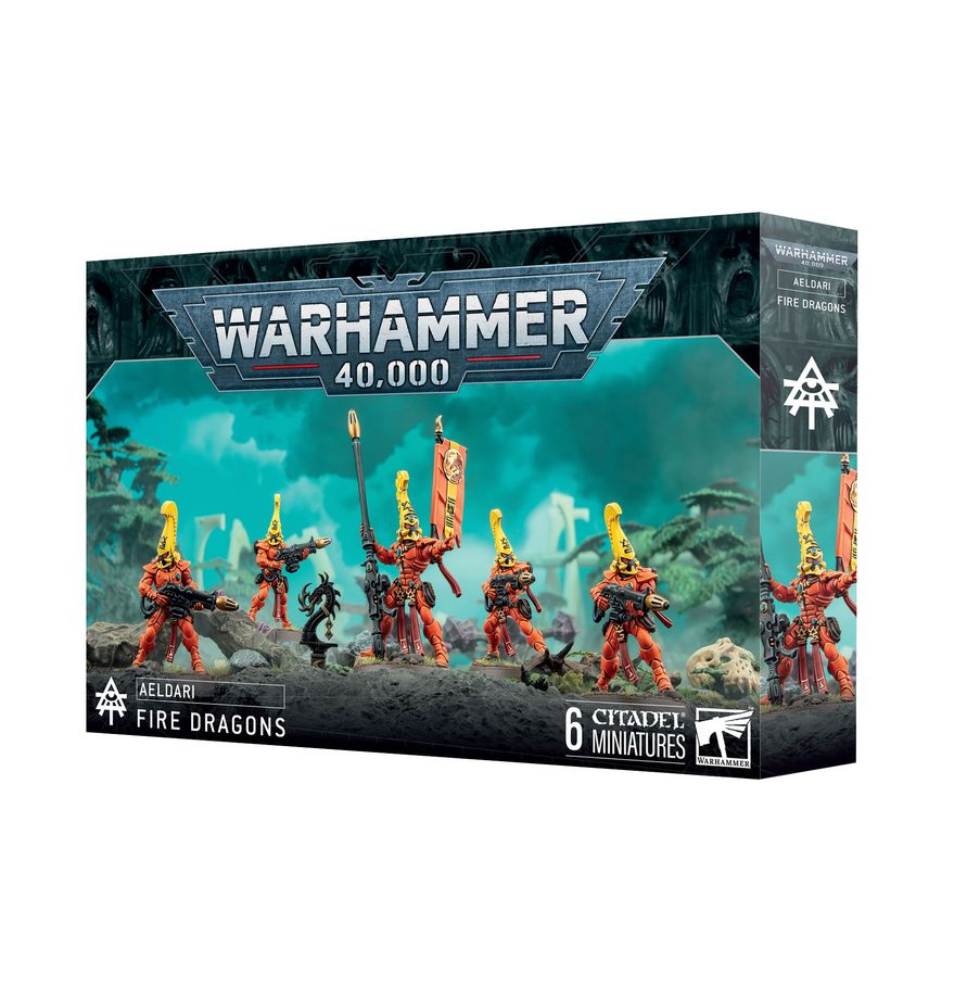Fire Dragons - ramka plastikowa z komponentami hełmów akcesoriów i Shrine Token