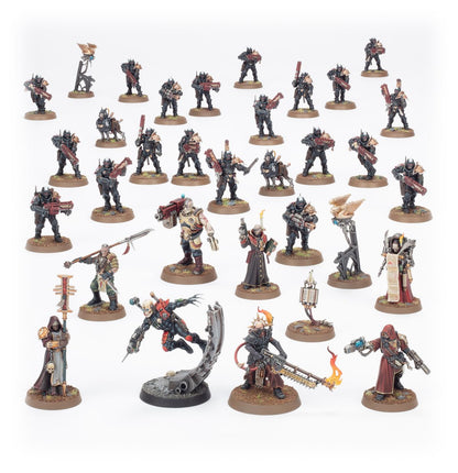 Combat Patrol Imperial Agents - 33 figurki kompletny zestaw Adeptus Arbites Eversor Assassin Ministorum Priest Inquisitorial Agents i Tome-skull Warhammer 40000