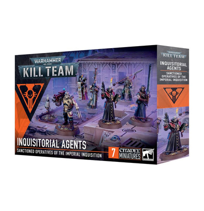 Kill Team Inquisitorial Agents - opakowanie bok z symbolem Inkwizycji Kill Team Warhammer 40000 Games Workshop