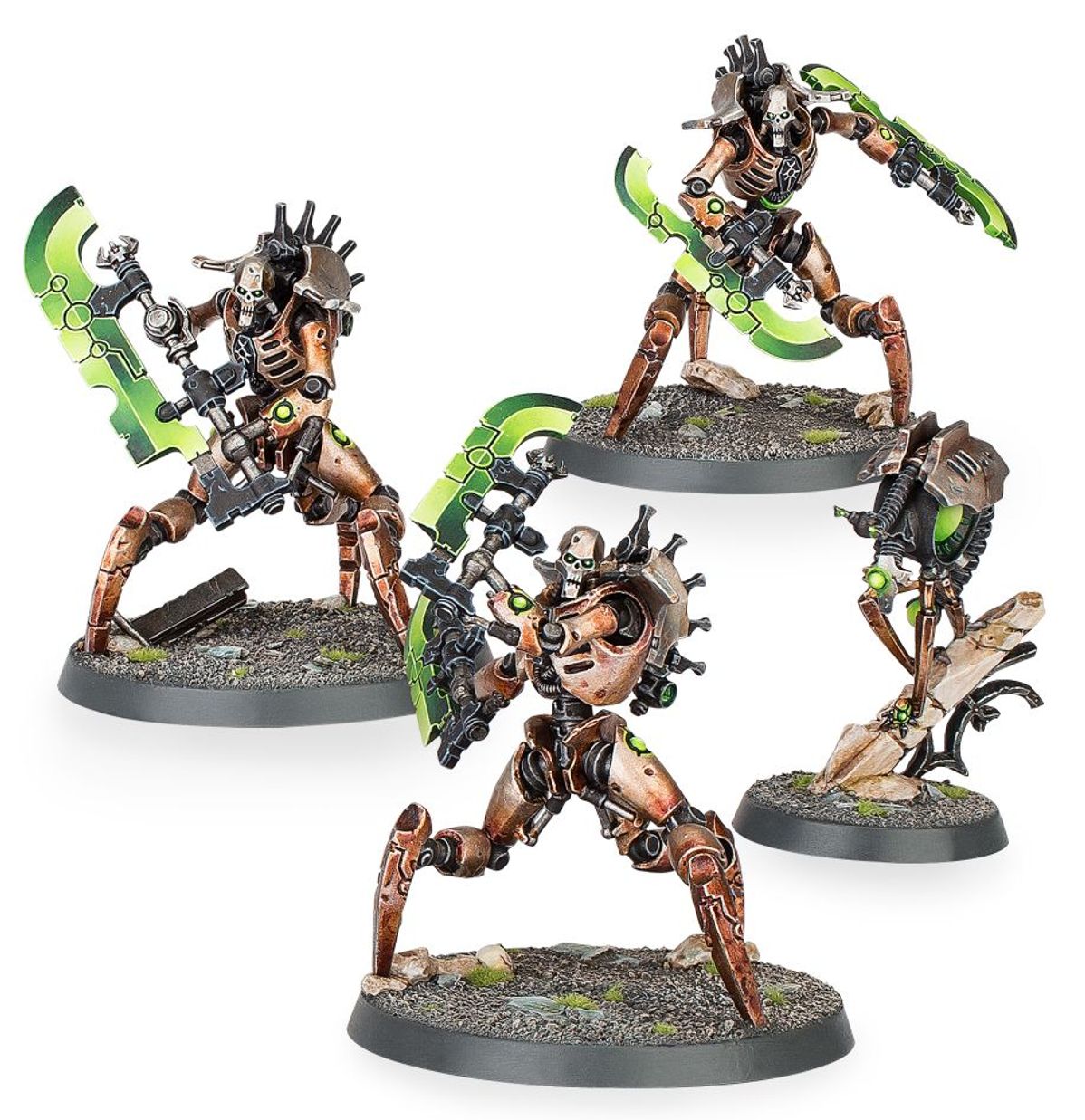 Skorpekh Destroyers Necrons - 3 modele z hyperphase thresher i reap-blade - Warhammer 40,000