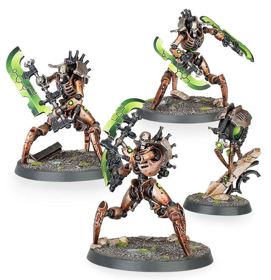 Skorpekh Destroyers Necrons - 3 modele z hyperphase thresher i reap-blade - Warhammer 40,000