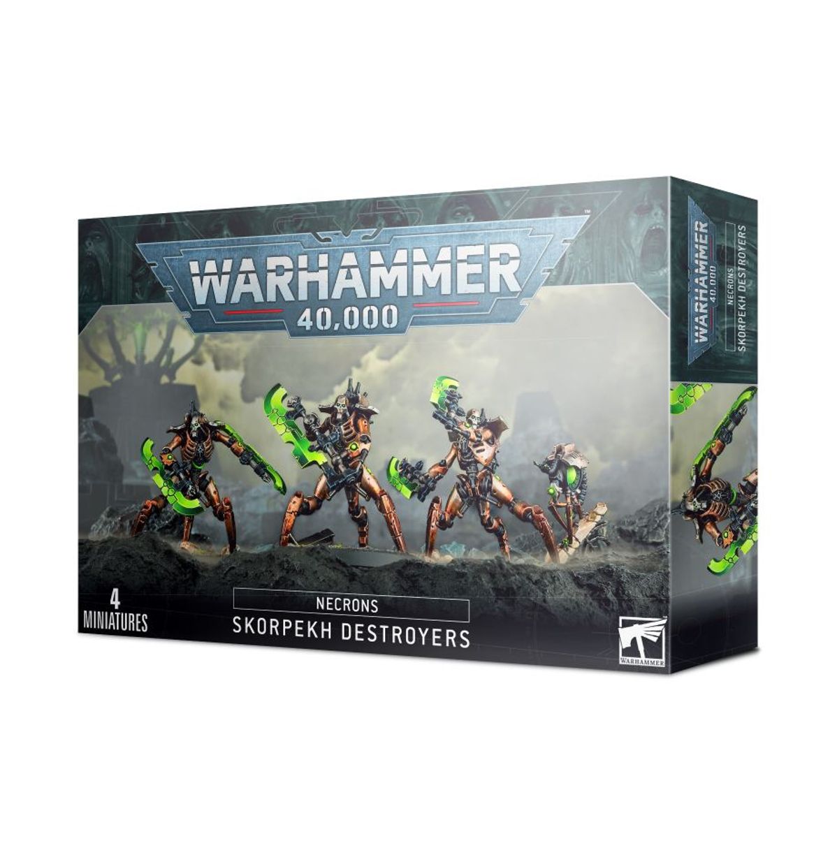 Skorpekh Destroyers Necrons - pudełko zestawu 4 miniatury - Warhammer 40,000
