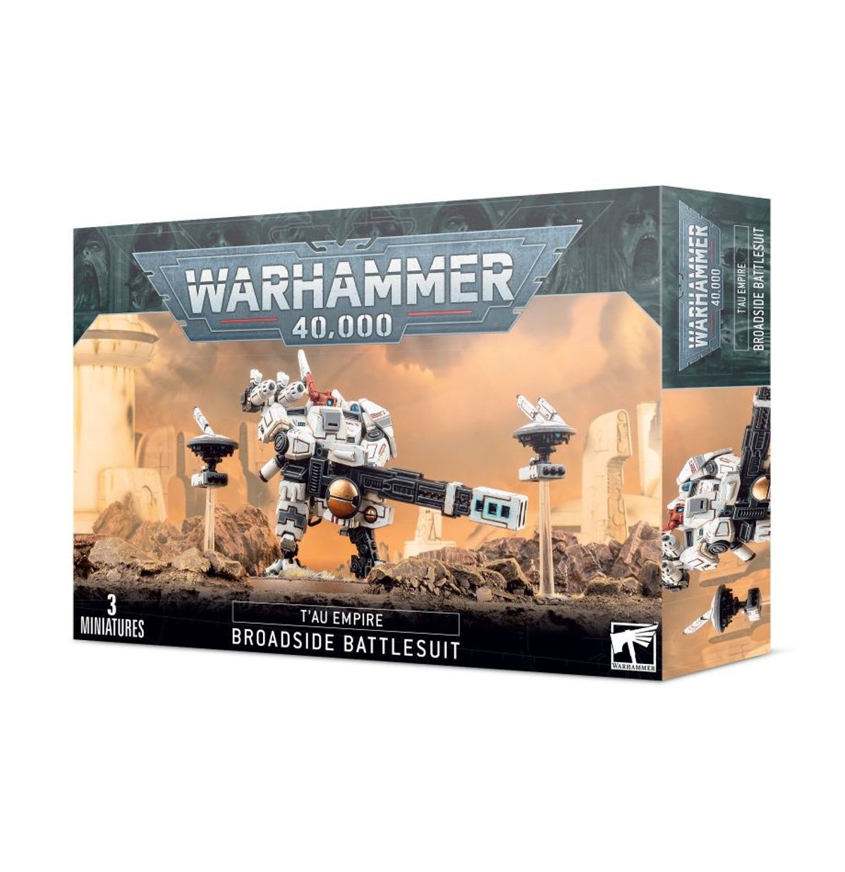 XV88 Broadside Battlesuit - pudełko T'au Empire Warhammer 40000 3 Miniatures Games Workshop