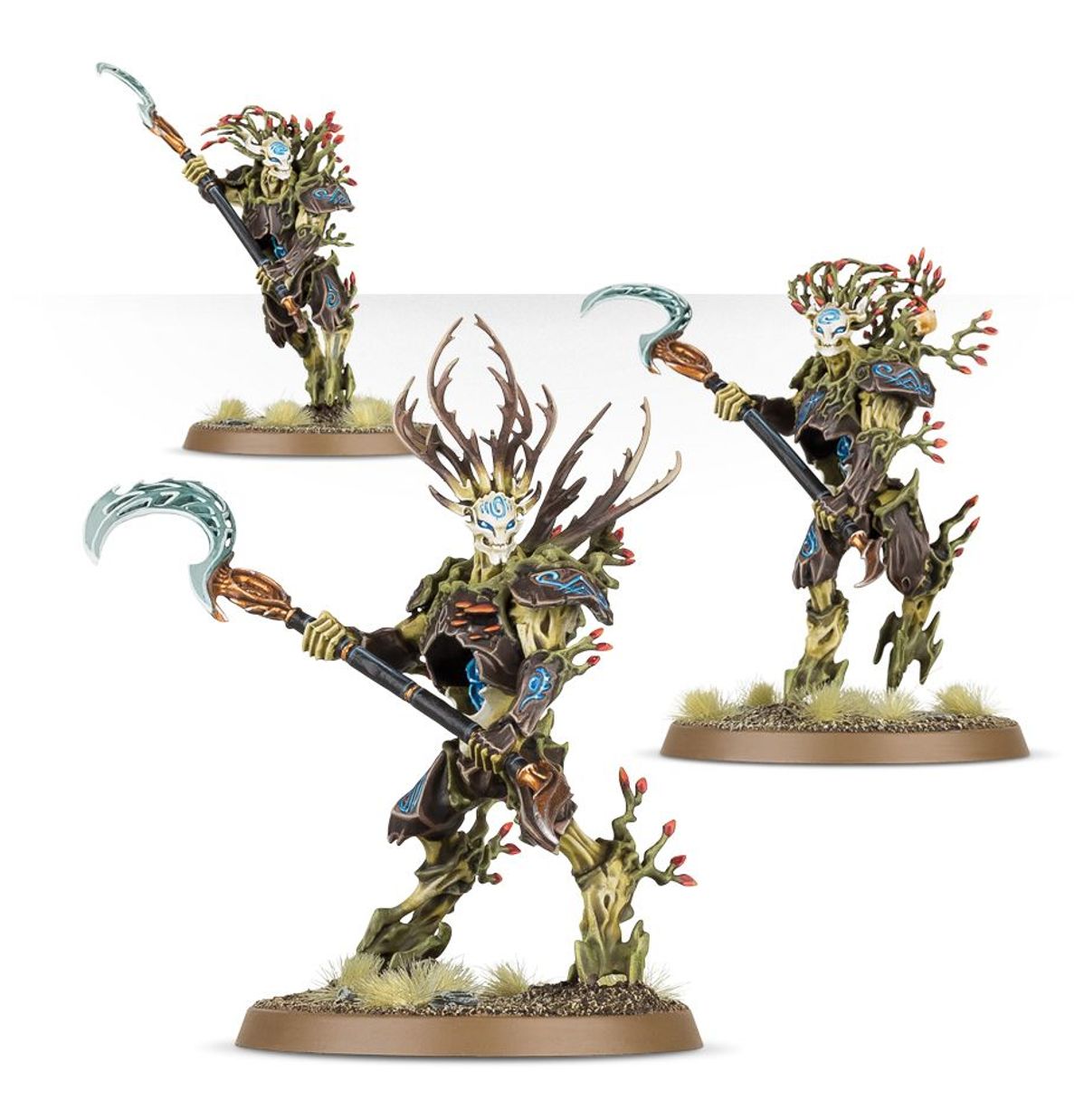 Kurnoth Hunters Sylvaneth - 3 modele z scythes i porożem jelenia - Warhammer Age of Sigmar