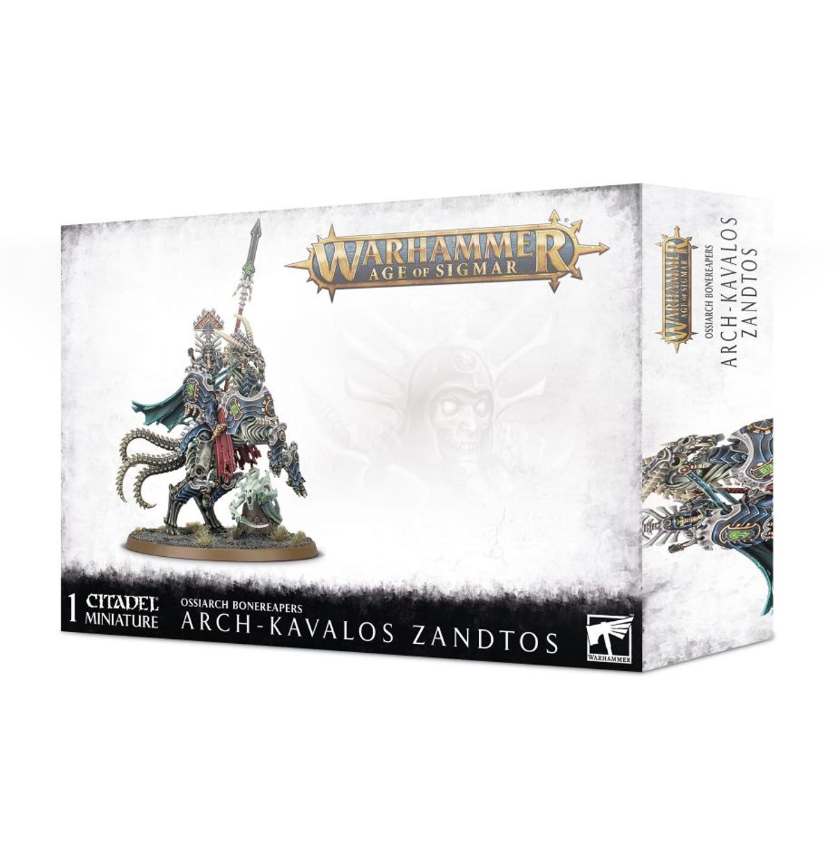 Arch-Kavalos Zandtos Ossiarch Bonereapers - pudełko zestawu 1 miniatury Warhammer Age of Sigmar