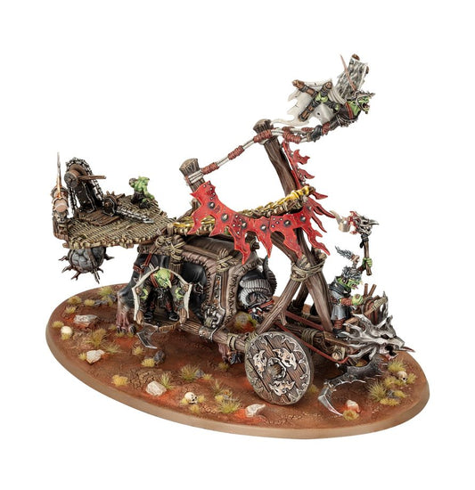 Doom Diver Catapult - wariant z grotem w locie widok z boku