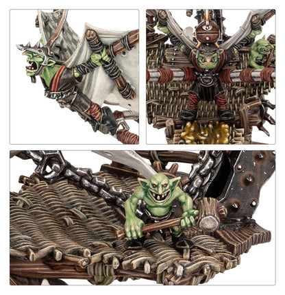Doom Diver Catapult - detale grota w locie Doom Divera i platformy