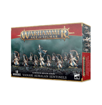 Vanari Auralan Sentinels Lumineth Realm-lords - pudełko zestawu 10 miniatur Warhammer Age of Sigmar