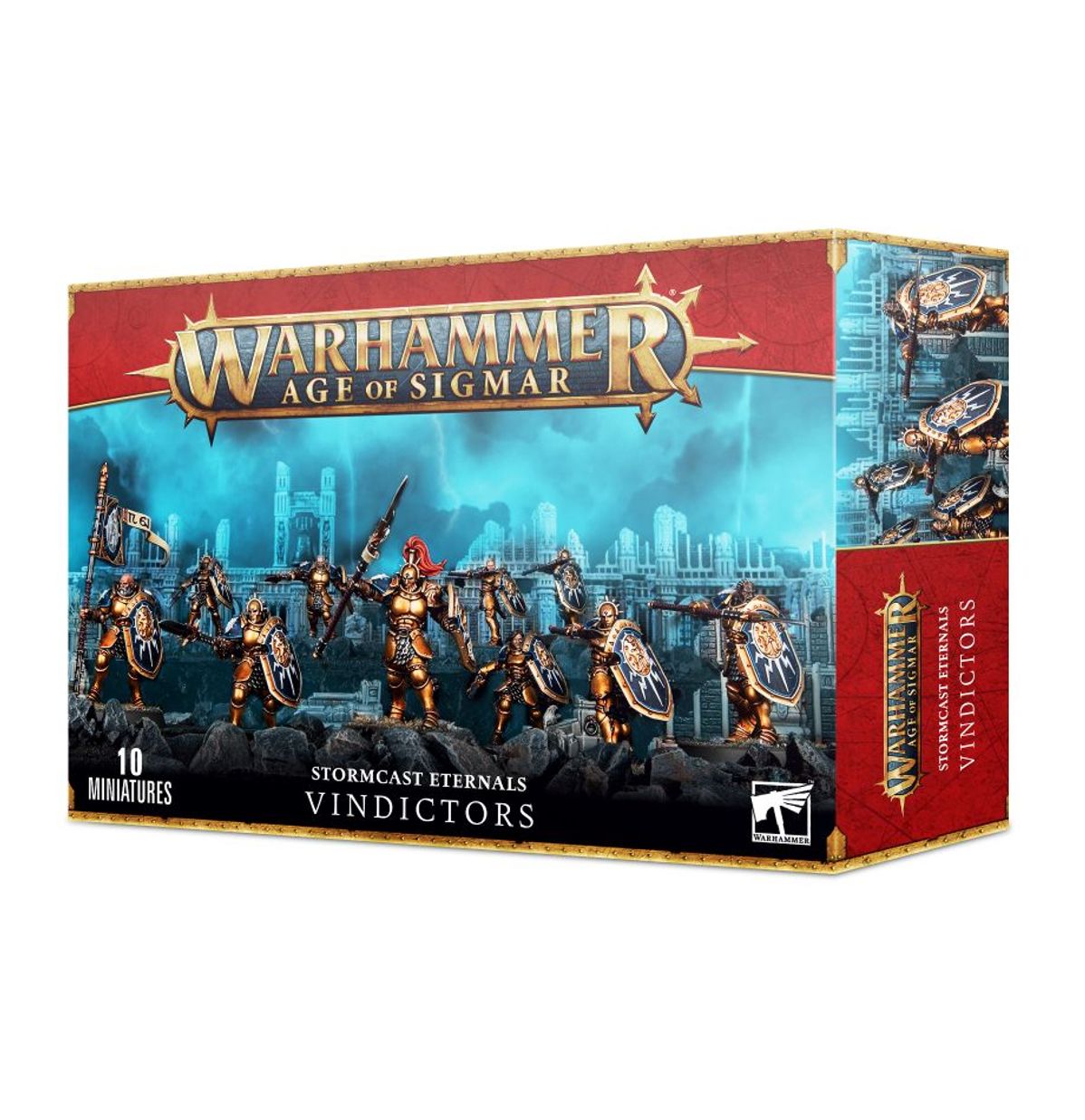 Vindictors Stormcast Eternals - pudełko zestawu 10 miniatur Warhammer Age of Sigmar