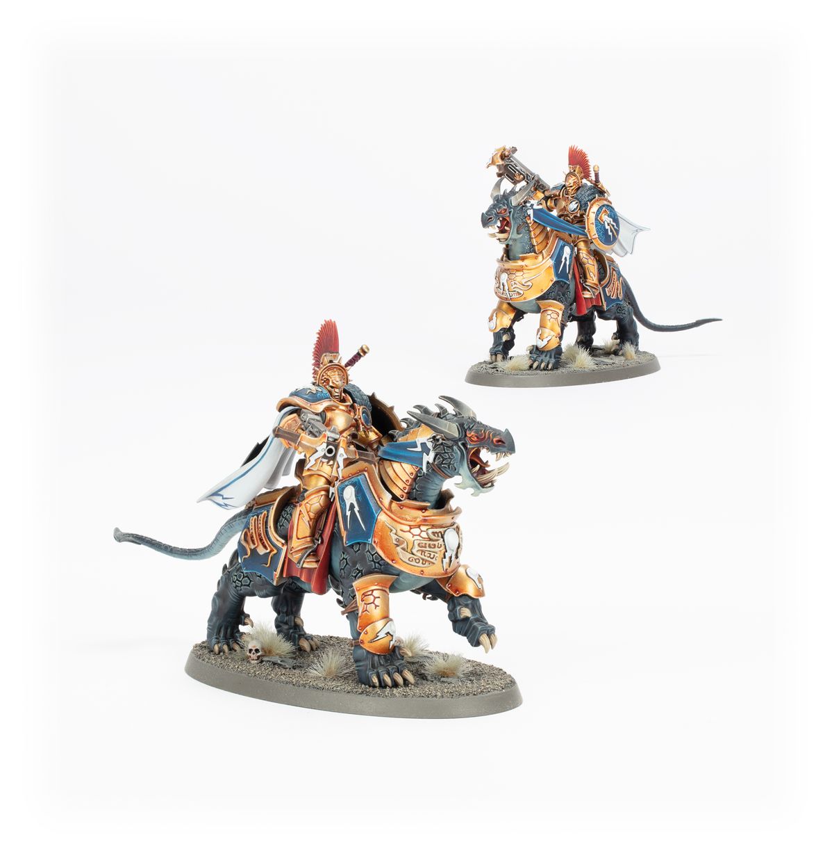 Dracothian Guard Tempestors - 2 modele jeźdźców na Dracothach z volleystorm crossbows - Warhammer Age of Sigmar