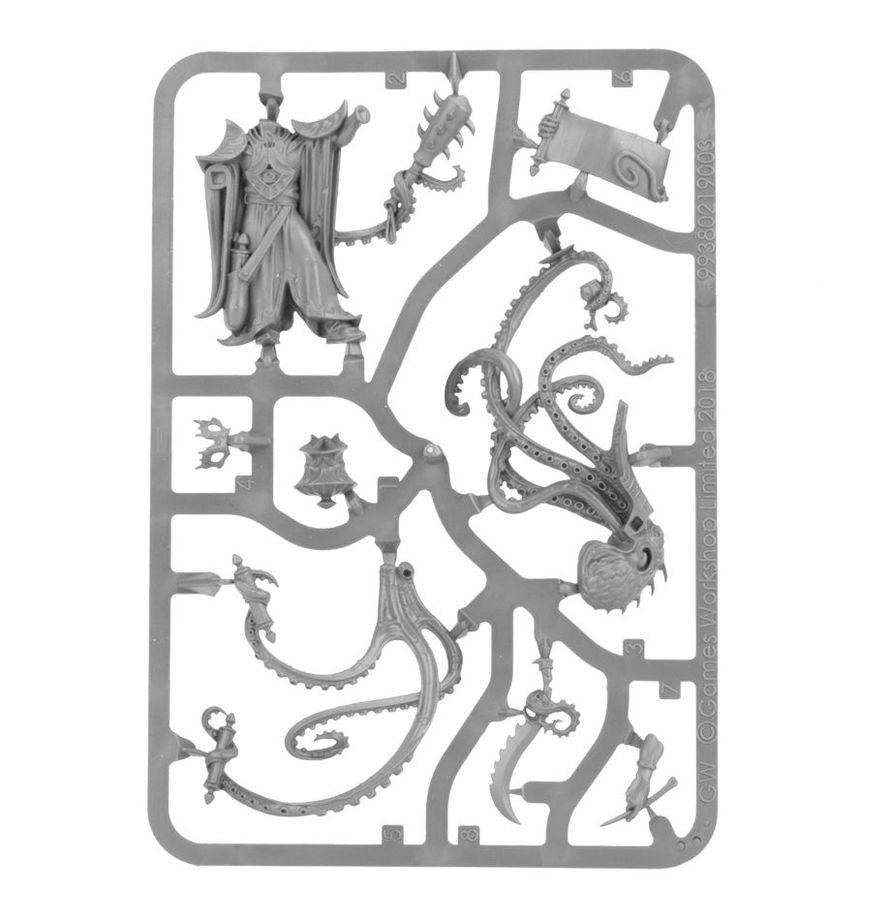 Lotann Warden of the Soul Ledgers - ramka plastikowa z Lotannem mackami ochtara maczugą i ostrzami