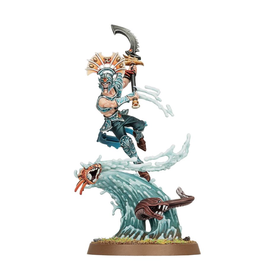 Idoneth Deepkin: Ikon of the Sea - wariant z halabardą na fali