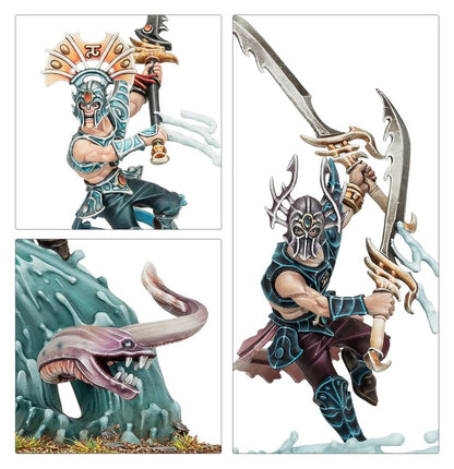 Idoneth Deepkin: Ikon of the Sea - detale modelu i węgorz