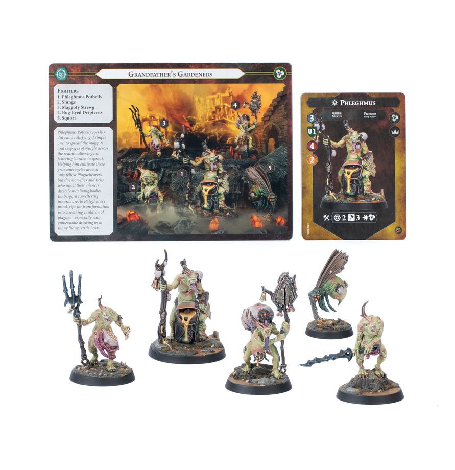 Grandfather's Gardeners - karta warband karta Phleghmusa i 5 figurek Warhammer Underworlds