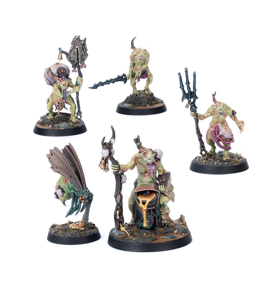 Grandfather's Gardeners - pełny warband 5 figurek Phleghmuss Slunge Maggoty Strewg Bug-Eyed Dripterus Squort