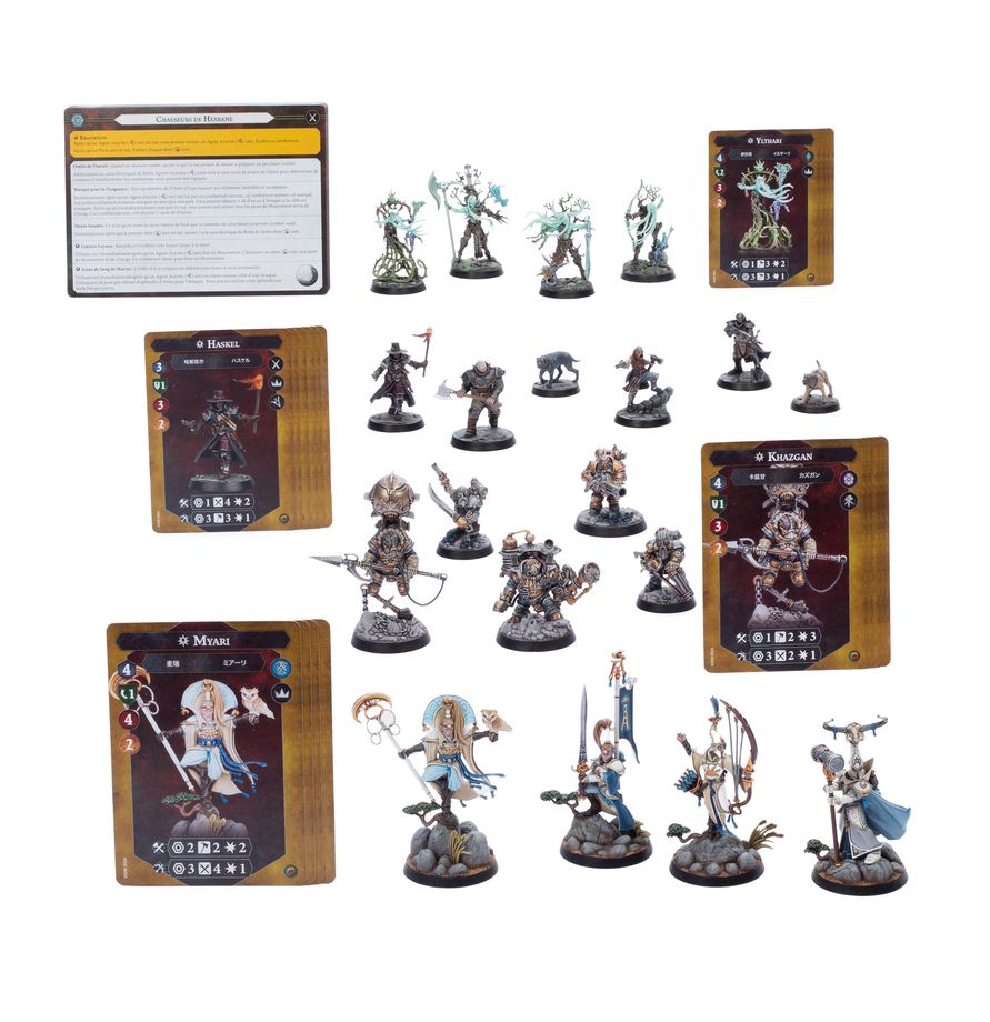 Order Warbands Heroes and Hunters - ramki push-fit z komponentami 4 warbandów Warhammer Underworlds
