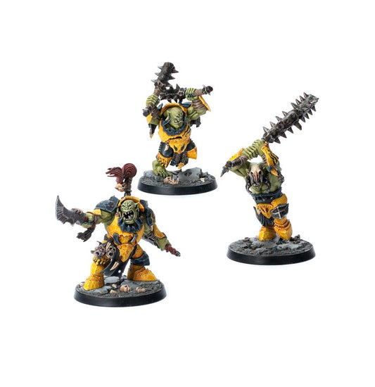 Destruction Warbands Brutes and Bandits – 3 uzbrojone figurki Orruków Warhammer Underworlds Games Workshop
