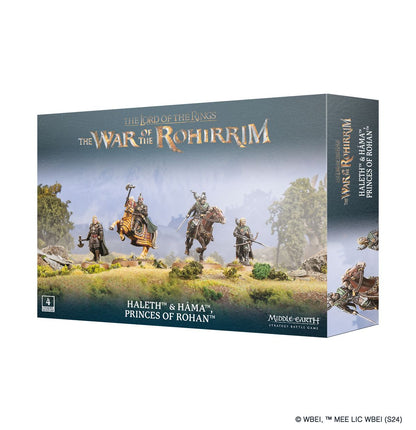 Pudełko zestawu Haleth & Háma, Princes of Rohan – Middle-earth Strategy Battle Game, War of the Rohirrim
