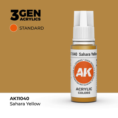 Sahara Yellow 17ml AK Interactive Standard AK11040 - ciepły pustynny odcień żółci farba akrylowa do modeli i figurek - AK Interactive
