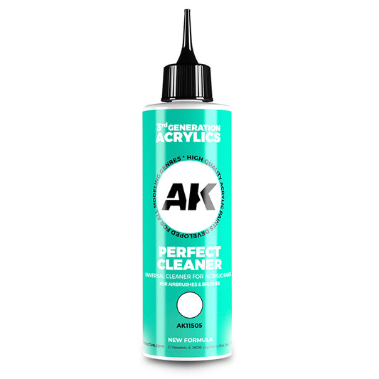 3Gen Perfect Cleaner 250ml AK Interactive AK11505 - uniwersalny środek czyszczący do aerografu i pędzli - AK Interactive
