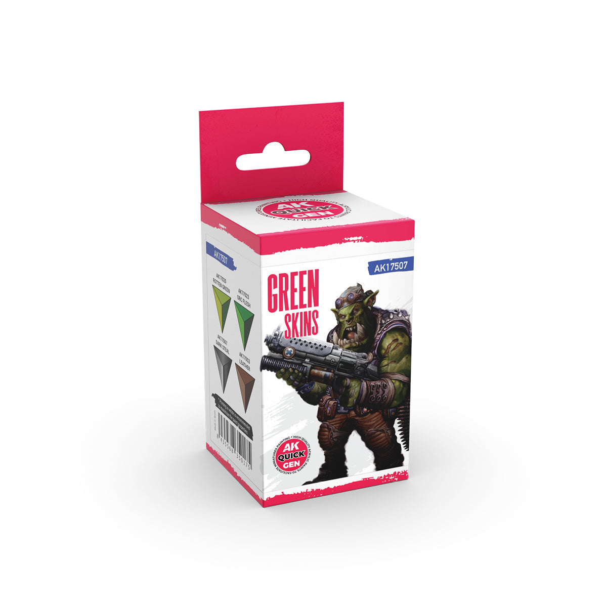 Green Skins AK Interactive Quick Gen AK17507 - zestaw 4 farb akrylowych do figurek orków i zielonoskórych - AK Interactive

