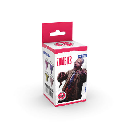 Zombies AK Interactive Quick Gen AK17508 - zestaw 4 farb akrylowych do figurek zombie i nieumarłych - AK Interactive
