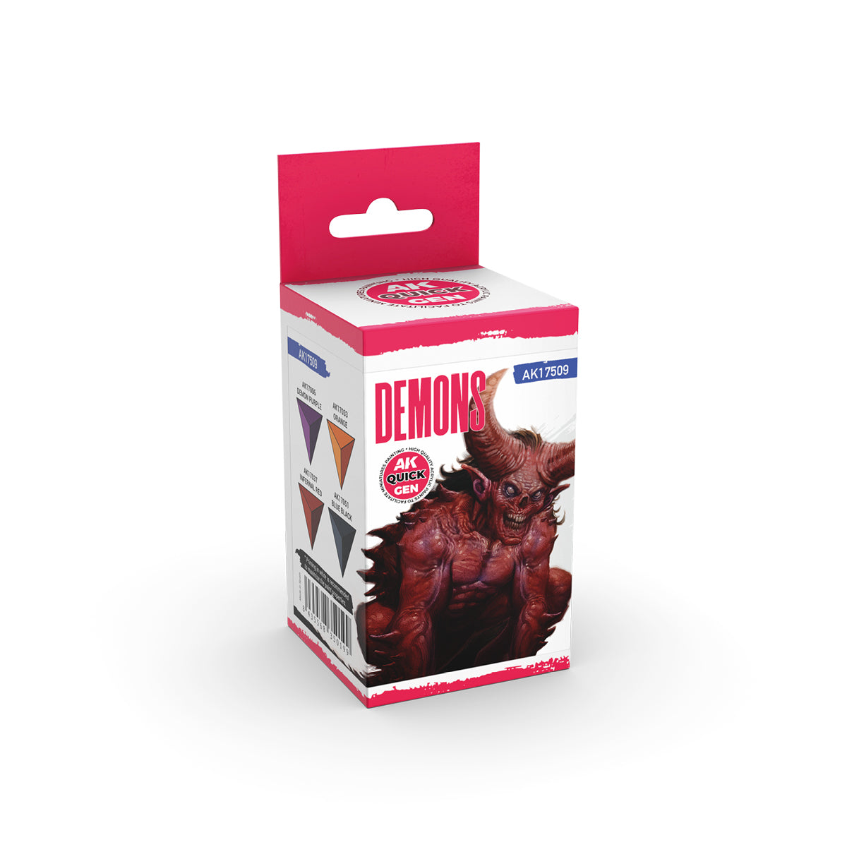 Demons AK Interactive Quick Gen AK17509 - zestaw 4 farb akrylowych do figurek demonów i istot piekielnych - AK Interactive
