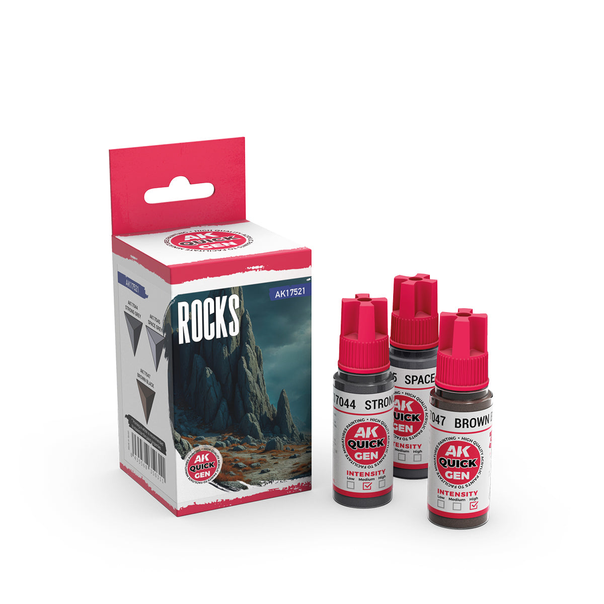 Rocks AK17521 - butelki farb akrylowych Quick Gen AK Interactive - AK Interactive
