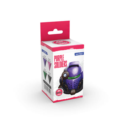 Purple Soldiers AK Interactive Quick Gen AK17523 - zestaw 4 farb akrylowych do figurek żołnierzy fantasy - AK Interactive
