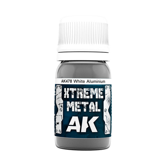 AK Interactive Xtreme Metal White Aluminium AK478 - słoiczek farby metalicznej 30ml