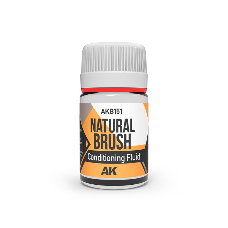 AK Interactive AKB151 Natural Brush Conditioning Fluid – słoiczek 35ml płynu do renowacji i pielęgnacji pędzli naturalnych, seria Natural Brush
